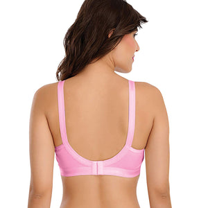 SONA Women Perfecto Full Coverage Non-Padded Cotton Bra Pink