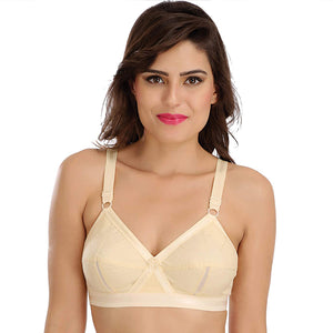 SONA Women Perfecto Full Coverage Non-Padded Cotton Bra Skin